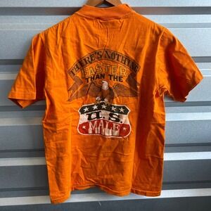 RARE Vintage 70s Crazy Shirts Nothing Faster than the US Male Eagle T-Shirt M